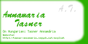 annamaria tasner business card