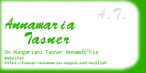 annamaria tasner business card